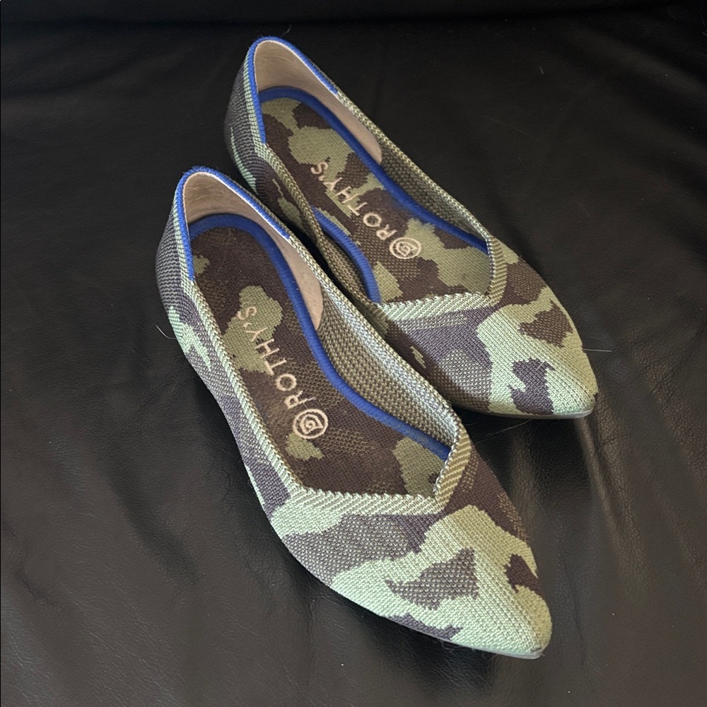 Rothy's Camouflage Pointed Flats